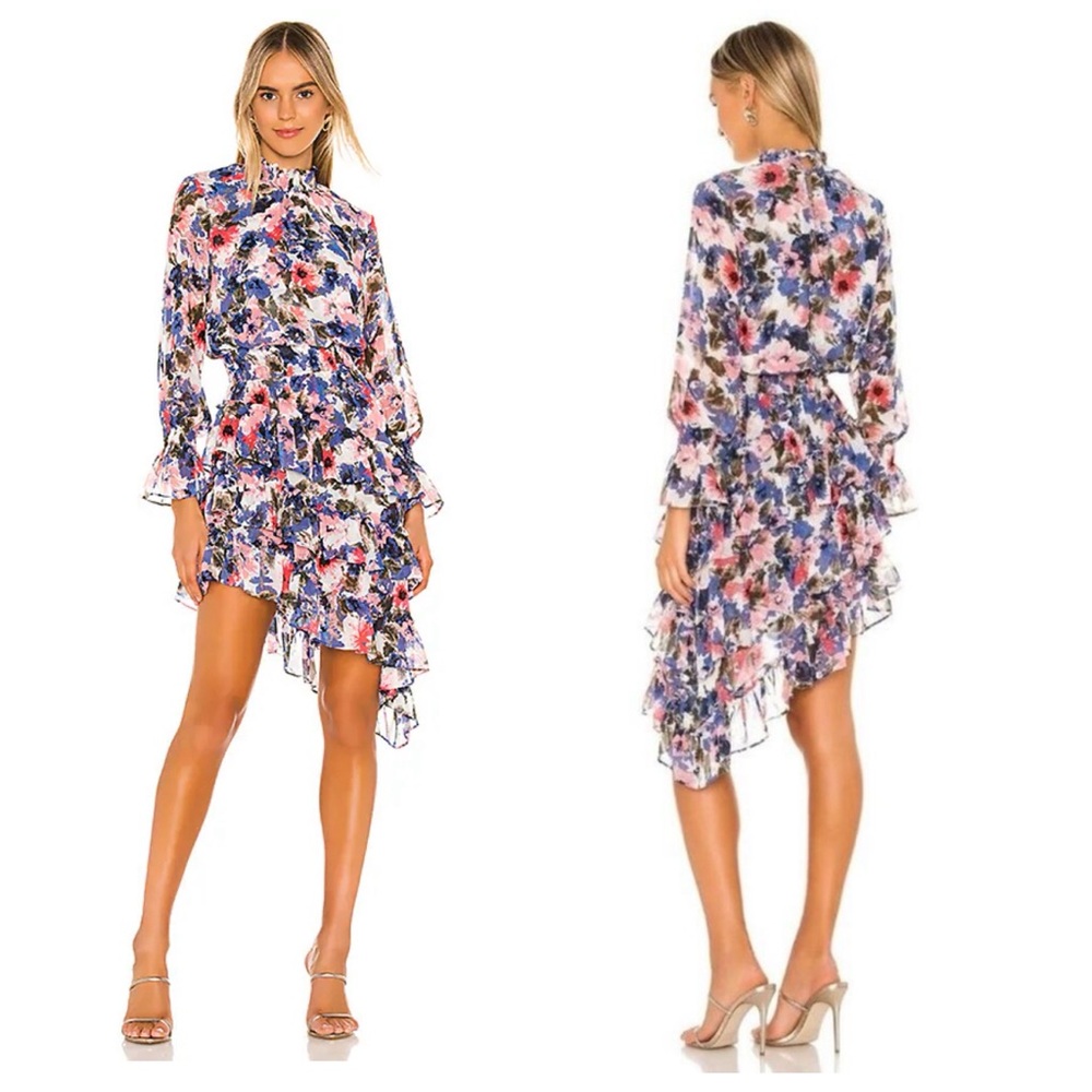 Misa Los Angeles Savanna Dress in Tie Dye Floral